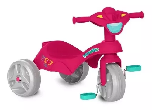 Motoca Infantil Velotrol Haste Passeio Pedal Triciclo Menino
