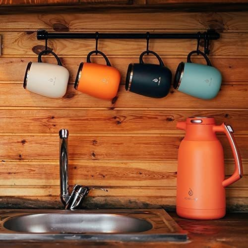 Ideus Taza De Café Aislada De 16 Oz Con Asa Y Tapa, Vaso Ais
