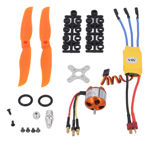 Kit De Hélice Rc Motor Esc 2212, Motor Sin Escobillas De 6 T