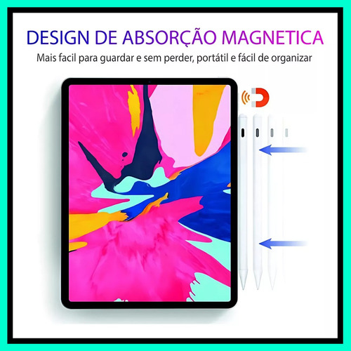 Caneta Touchscreen Tablet Notebook Pen Para Android E Ios
