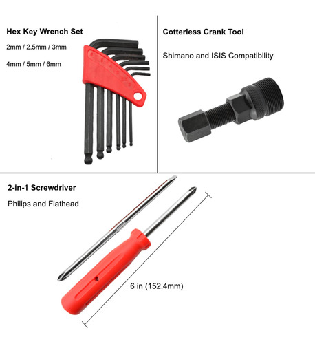 Lumintrail Kit De Herramientas De Reparación De Bicicleta 42
