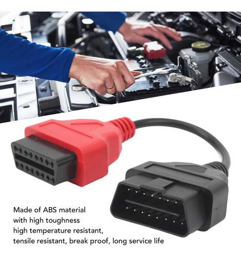 Cabo De Diagnóstico Srs Obd Adaptador De Scanner Obd2 Vermel