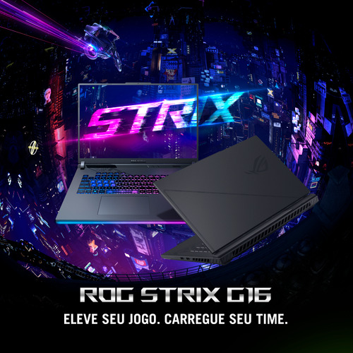 Notebook Gamer Asus Rog Strix G16 I9 32gb 1tb Rtx 4070 Cinza