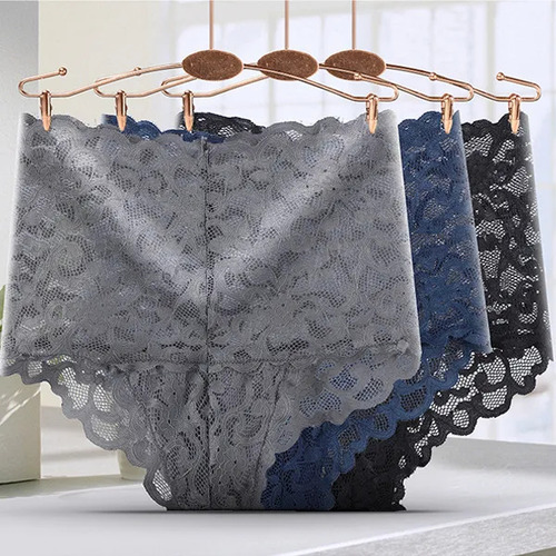 4 Calzoncillos Bóxer De Encaje Elástico Sexy Bragas En