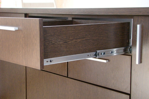 Corredera Telescópicas Para Muebles De Cocina Sin Freno 35cm