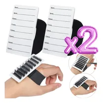 Comprar 2pz Paleta Profesional Aplicación Extensión Pestañas Lash F Color Extensión de pestañas
