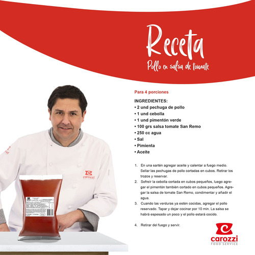 Pack 10 - San Remo Salsa De Tomate Italiana 1kg