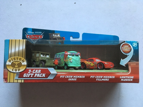 Disney Pixar Cars Pit Crew Member Fillmore, Sarge, Mcqueen