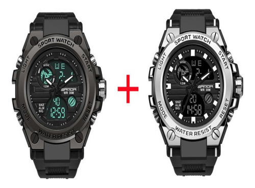 M Reloj Impermeable Sanda739 For Hombre 2pcs