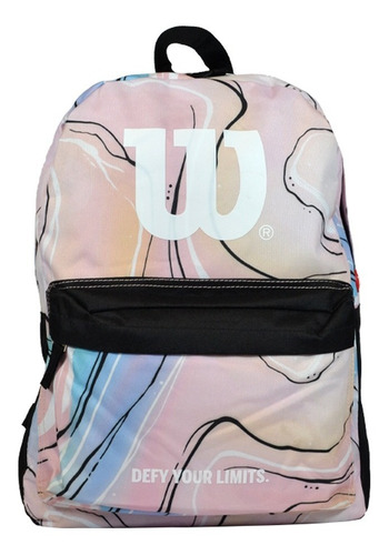 Mochila Wilson Mujer Porta Notebook Urbana Gym Deportes Color Rosa