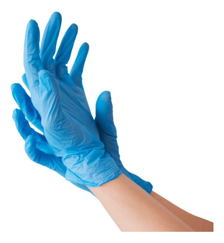 Guantes De Nitrilo, Desechables, Talla Xg - Caja C/100 Pzas Color Azul Talla XL Unidades por envase 100