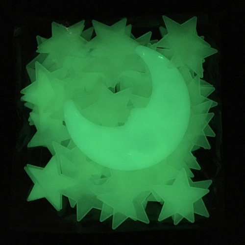 Imagen 4 de 10 de Estrellas Plasticas Fluorescentes X200 Unidades Luminosas Tamaño 3.8cm