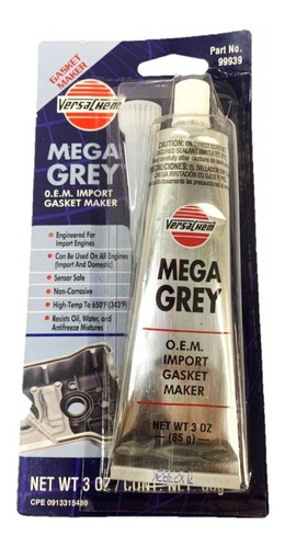 Silocona Para Motor  Mega Grey