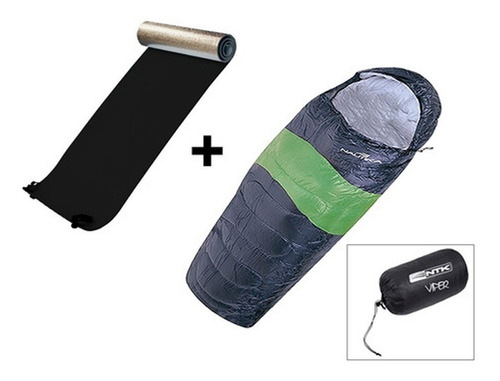 Imagem 1 de 6 de Saco De Dormir Térmico Nautika Viper + Isolante Térmico 6mm