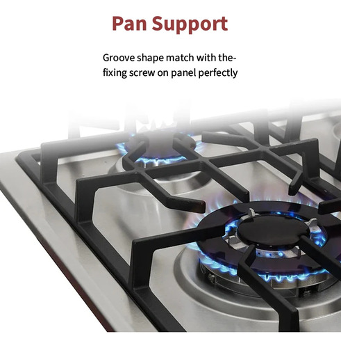Encimera A Gas Inox Con Chispero Cocina+dispensador De Aceit