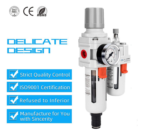 Nanpu 1/2 Npt Filtro De Aire Drenaje Automático Regulador