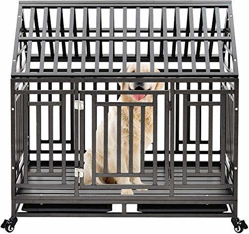 Jaula Para Perro - Heavy Duty Dog Crate Cage Kennel Playpen 
