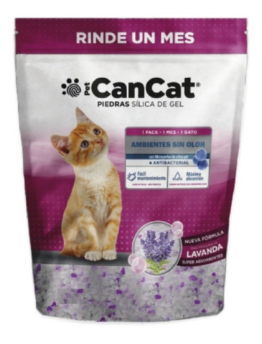 Piedras Cancat Super Absorventes Silica Gel 3.8 Lt Pet Shop