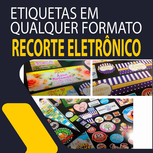 1000 Etiqueta Adesivo Vinil Não Rasga Pode Molhar 5x5 Cm