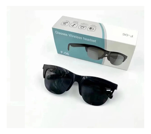 Gafas Inteligentes Smartglasses Lentes Audífono Inalámbrico Independiente 2 Horas De Música 2 Horas De Llamada Asistente Voz Bluetooth Dual Unisex Deportivo