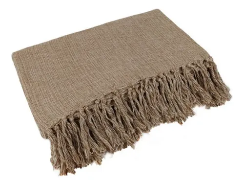 Manta Para Sofá Gigante Decorativa Protetora 2,40x1,80 Cor Caramelo