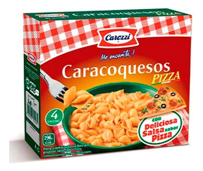 Pasta Carozzi 296gr Caracoqueso Piz(3uni)super