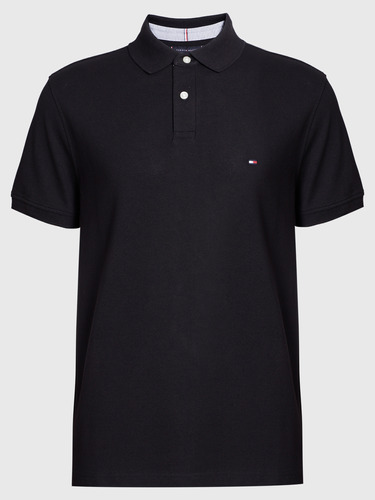 Polo Essential Regular Fit Hombre Tommy Hilfiger Negro