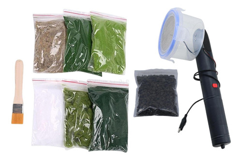 Aplicadores De Flocado De Césped Estático Mini Máquina De