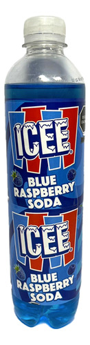Bebida Icee Sabor Frambuesa Azul Pack 6 Pzas De 500 Ml C/u