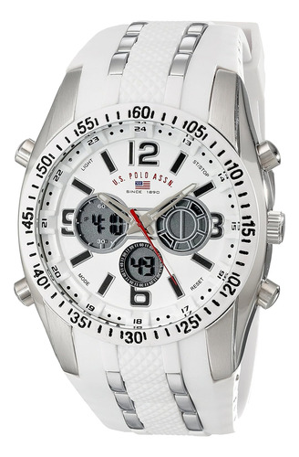 U.s. Polo Assn. Sport Men's Us9282 Silver-tone Watch With...