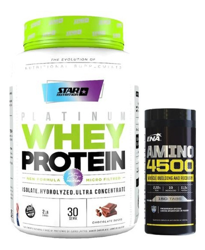 Star Nutrition Whey Protein 2lb + Ena Amino 4500 150tabs