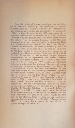 Metafisica Del Trabajo Alberto Caturelli A99 (Usado)