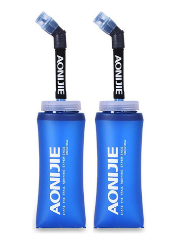 2 Botellas De Agua Plegable Aonijie 350ml Trail Running