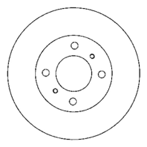 Disco Freno Del (236mm) Breme Mitsubishi Colt 92-96