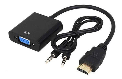 Imagen 1 de 6 de Convertidor De Cable Hdmi A Vga, Adaptador Macho Hembra