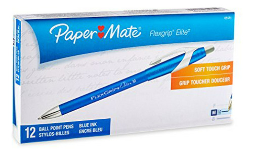 Paper Mate 70672 Flexgrip Elite Bolígrafo Retráctil, Punta M