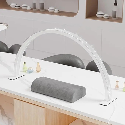 Luminária De Mesa Meia Lua Para Unhas Pele Estetica Bivolt
