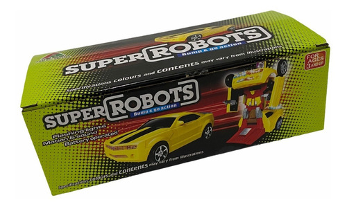 Carrinho Camaro Amarelo Que Bate E Volta, Possui Luz E Som