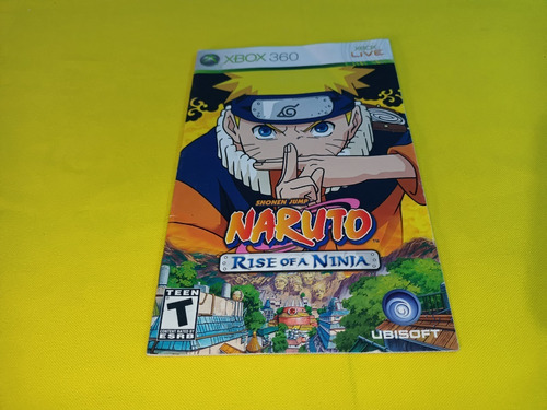 Manual Original Naruto Rise Of A Ninja Xbox 360