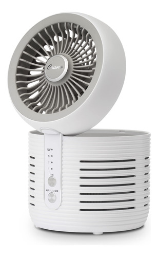 Purificador De Aire 2 En 1 Y Ventilador De Escritorio, Blanc