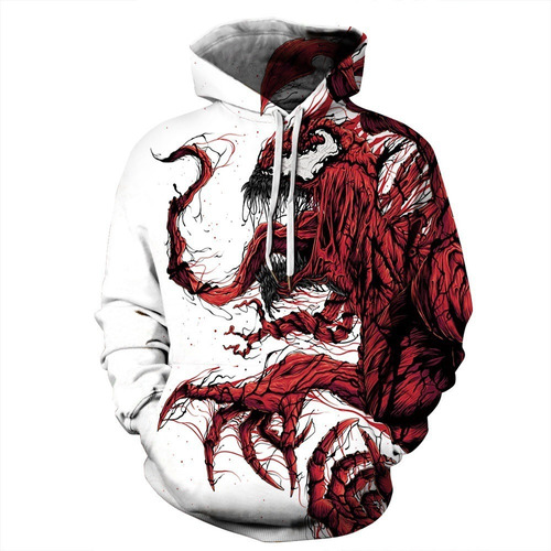 Venom: Deadly Guardians Chamarra Casual Sudadera Con Capucha