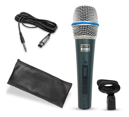 Microfone Profissional Dinâmico Cardióide Skypix Sk-m57a