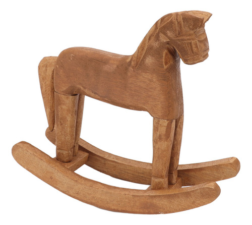 Decoración De Mesa Con Forma De Caballo Balancín De Madera T