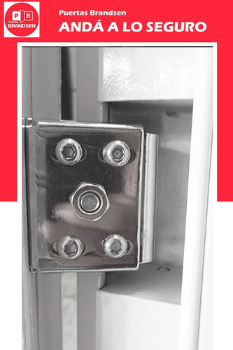 Puertas De Seguridad Multianlcaje Brandsen - Modelo Santa Fe - 960 Mm X 2050 Mm X 70 Mm