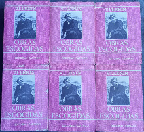 Lenin, Obras Escogidas. [6vol] Cartago Ed., Argentina 1973
