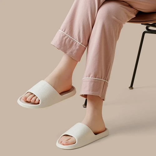 Zapatillas De Playa Para Mujer, Color Liso, Suela Gruesa Par