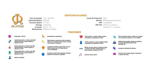 Imagen 2 de 6 de Smart Watch Reloj Inteligente X-time Para iPhone Android