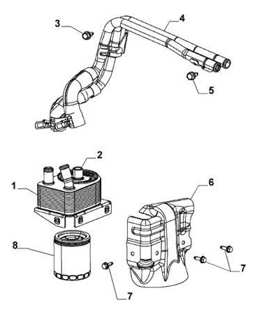Imagen 1 de 5 de Kit Filtro De Aceite 12 U Jeep