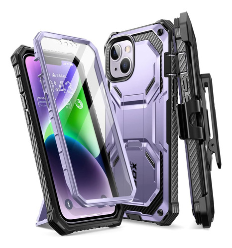 Funda I-blason Para iPhone 14 Plus C/pant Kick Purple