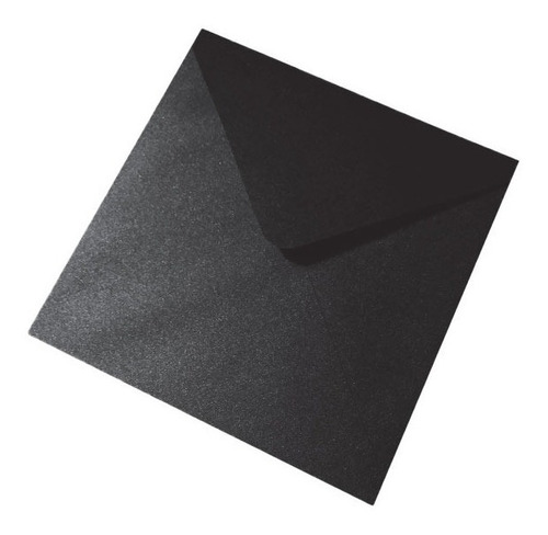 20 Sobres Papel Aperlado Nacarado 140g 21x21 Cm Color Negro / Stardream Onix
